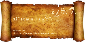 Ölbaum Tibád névjegykártya